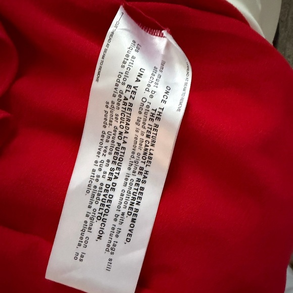 New Dress The Population Kai Strapless gown in Color Rouge - Picture 4 of 10